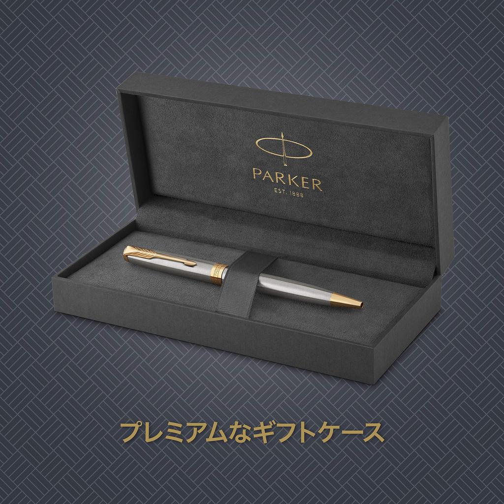 Parker Шариковая ручка Sonnet из нержавеющей стали GT со средним наконечником на масляной основе в подарочной коробке, оригинальный импортный продукт 1950798