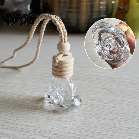 Car Air Freshener Ornament Perfume Bottle Pendant, Creative Hanging Diffuser Customizable Scent for Vehicle, Portable Essential Oil Holder,