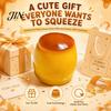 Adults Stress Ball 1/2Pcs Relief Crunchy Pudding Toy, Fake Caramel Squeeze Toy Simulated Dessert Sensory Fidget Gift for Kids