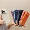Роскошный Магнитный Ударопрочный Силиконовый Чехол Для Телефона Для iPhone 17 16 15 14 13 12 Pro Max Plus Для Magsafe Беспроводной Заряд Мягкий Чехол