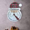 Christmas Advent Calendar Wooden Countdown for Holidays Indoor Outdoor