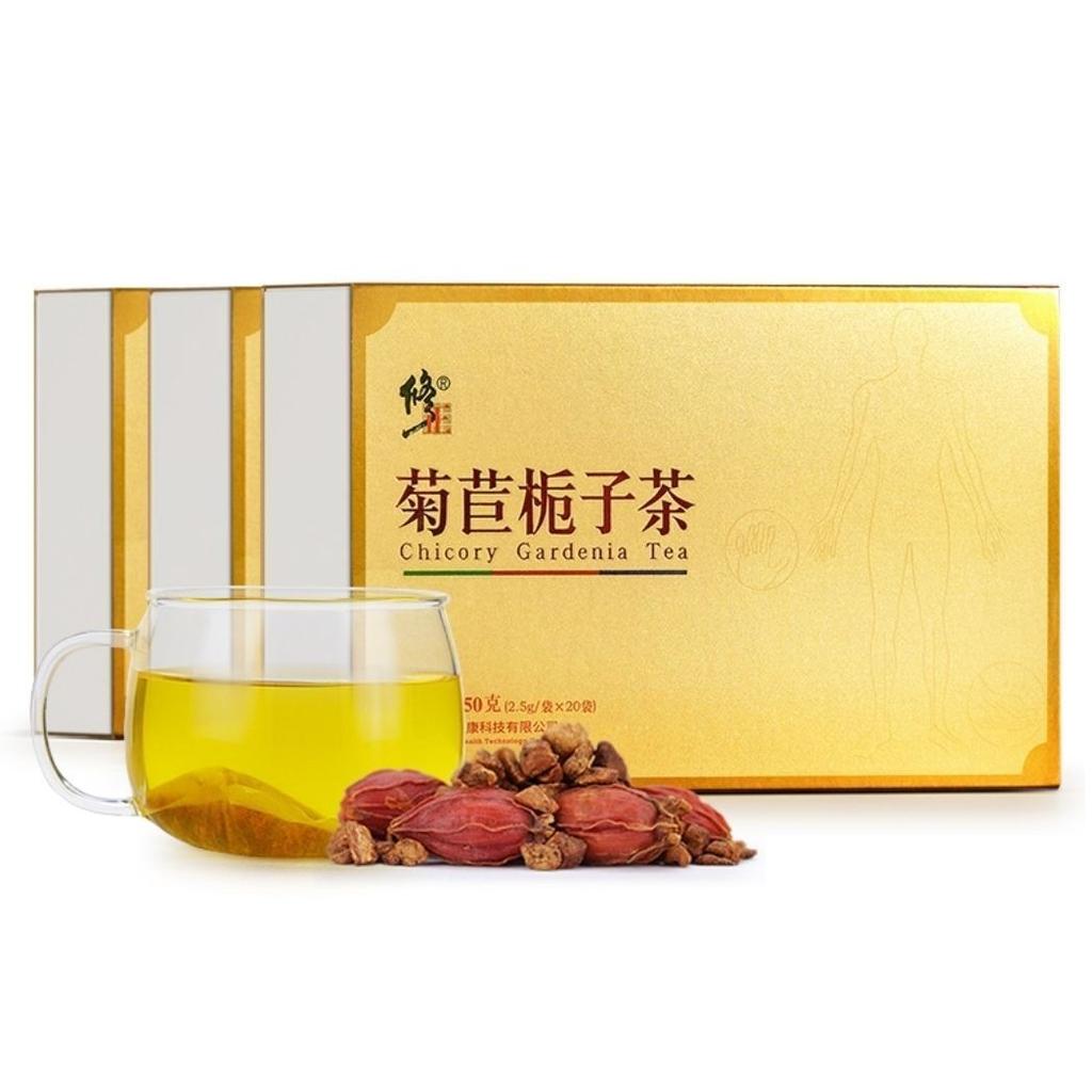 Чай из цикория и гардении Pueraria lobata травяной оздоровительный чай для снижения уровня мочевой кислоты