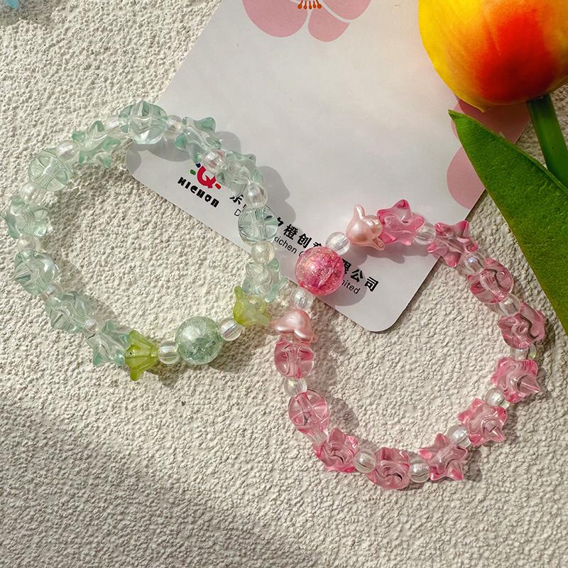 Ins браслет из бисера ручной работы милый мягкий милый студентка ручная строка