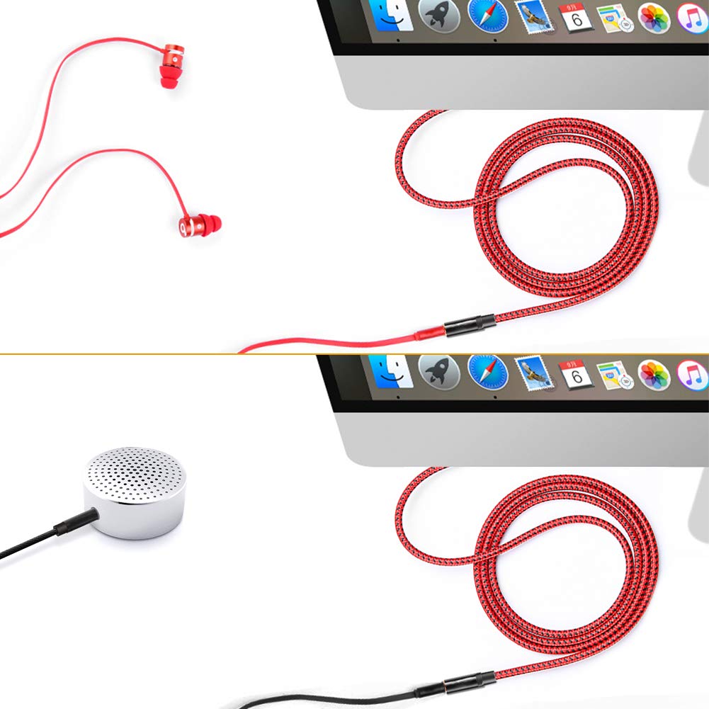 Удлинительный кабель AUX LiuTian, двойной экранированный удлинительный кабель для наушников, плетеный стерео аудиоудлинитель «папа-мама» 3,5 мм 10 м, 3,5 мм 3,5 мм