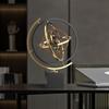 Современная скульптура Глобуса - Многомерный декор для дома и офиса из нержавеющей стали, Идеальный подарок для любителей искусства (S)