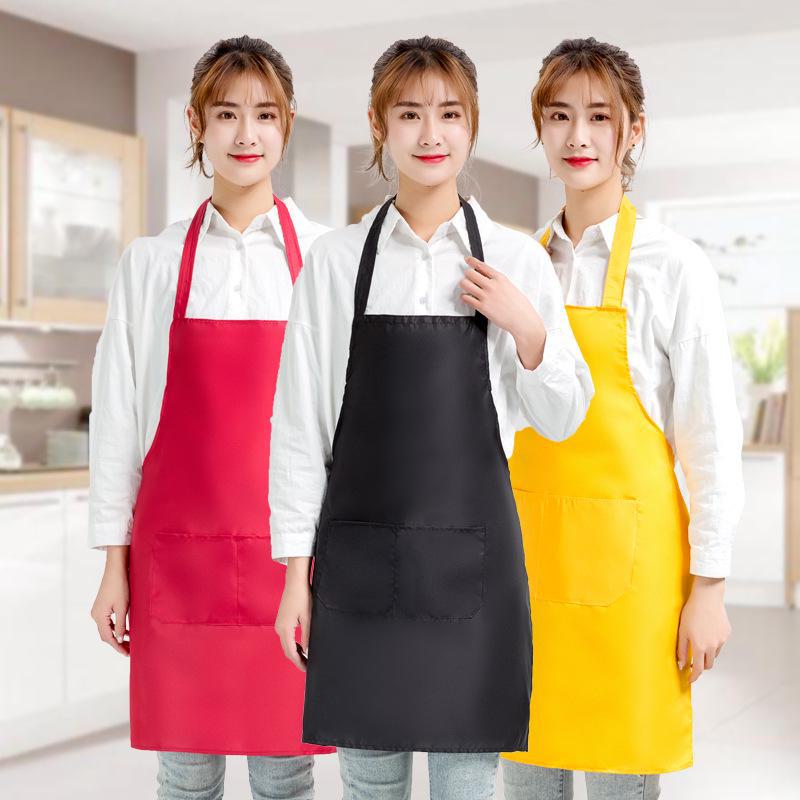 Индивидуальные фартуки цвета персиковой кожи: Современные однотонные цвета с персонализированными логотипами — идеально подходят для подарков и рекламы.