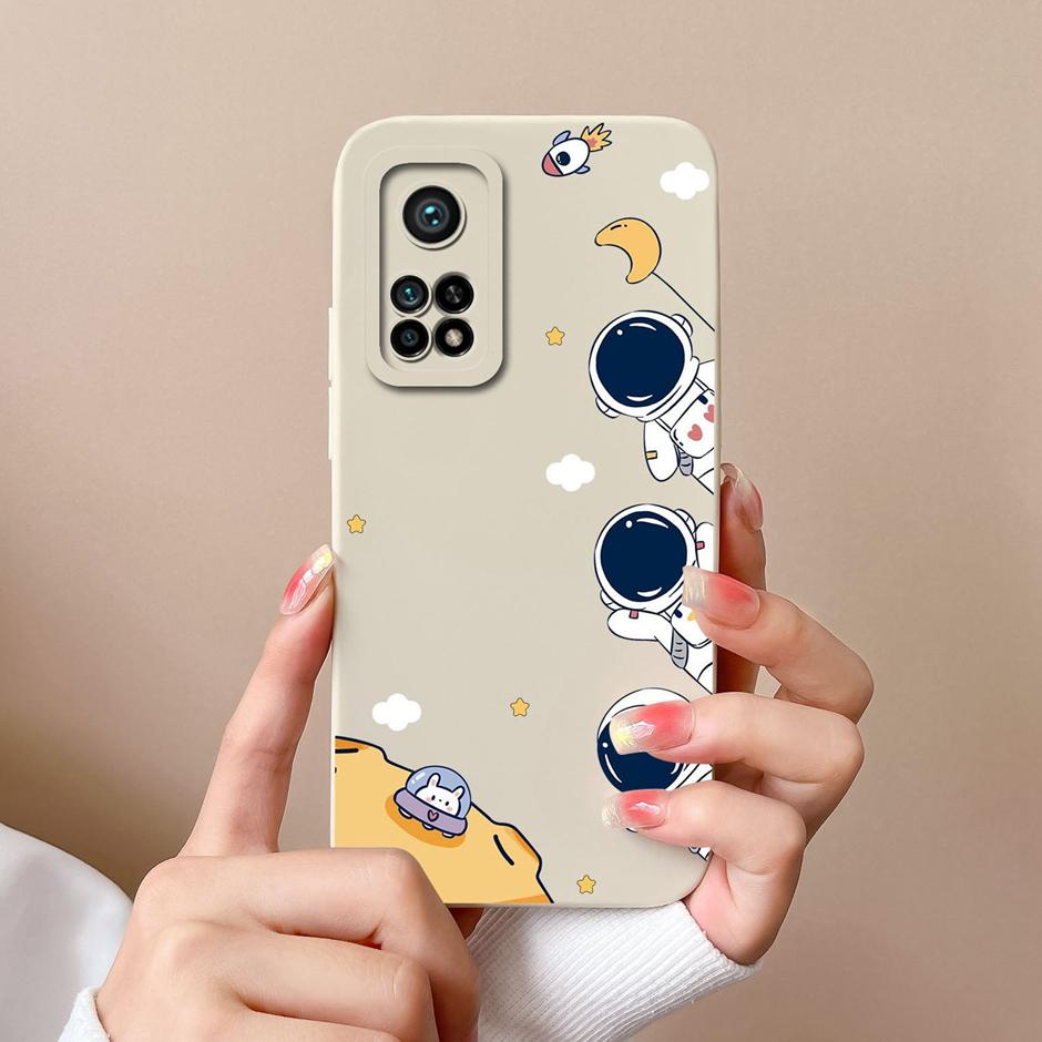 For Xiaomi Mi 10T Pro 5G Case Matte Silicone Shell For Xiaomi10T Pro 5G Sweet Girls Butterfly Cartoon New Design Fashion Funda