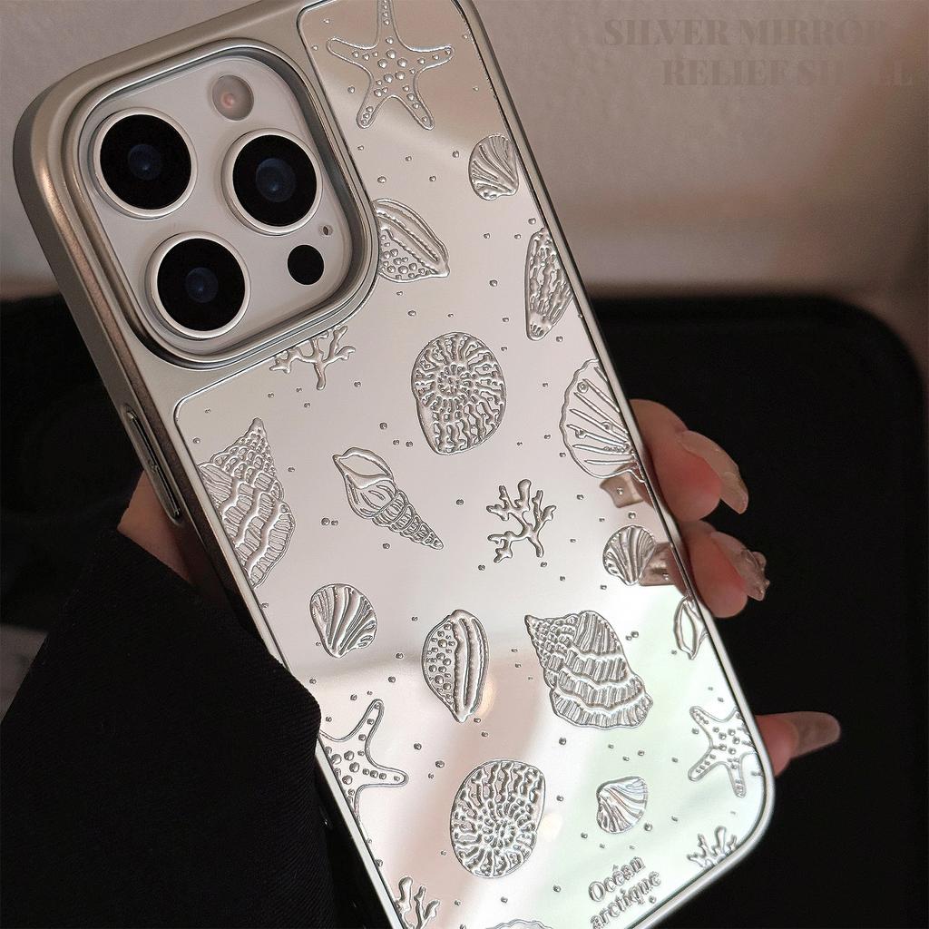 Gilt Plating for Apple 16 Promax Mobile Phone Case for IPhone 17 Starfish Shell 13 Mirror High-grade 12 Hard