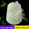 Подвеска Hetian Jade со знаком зодиака - Сертифицированное унисекс украшение