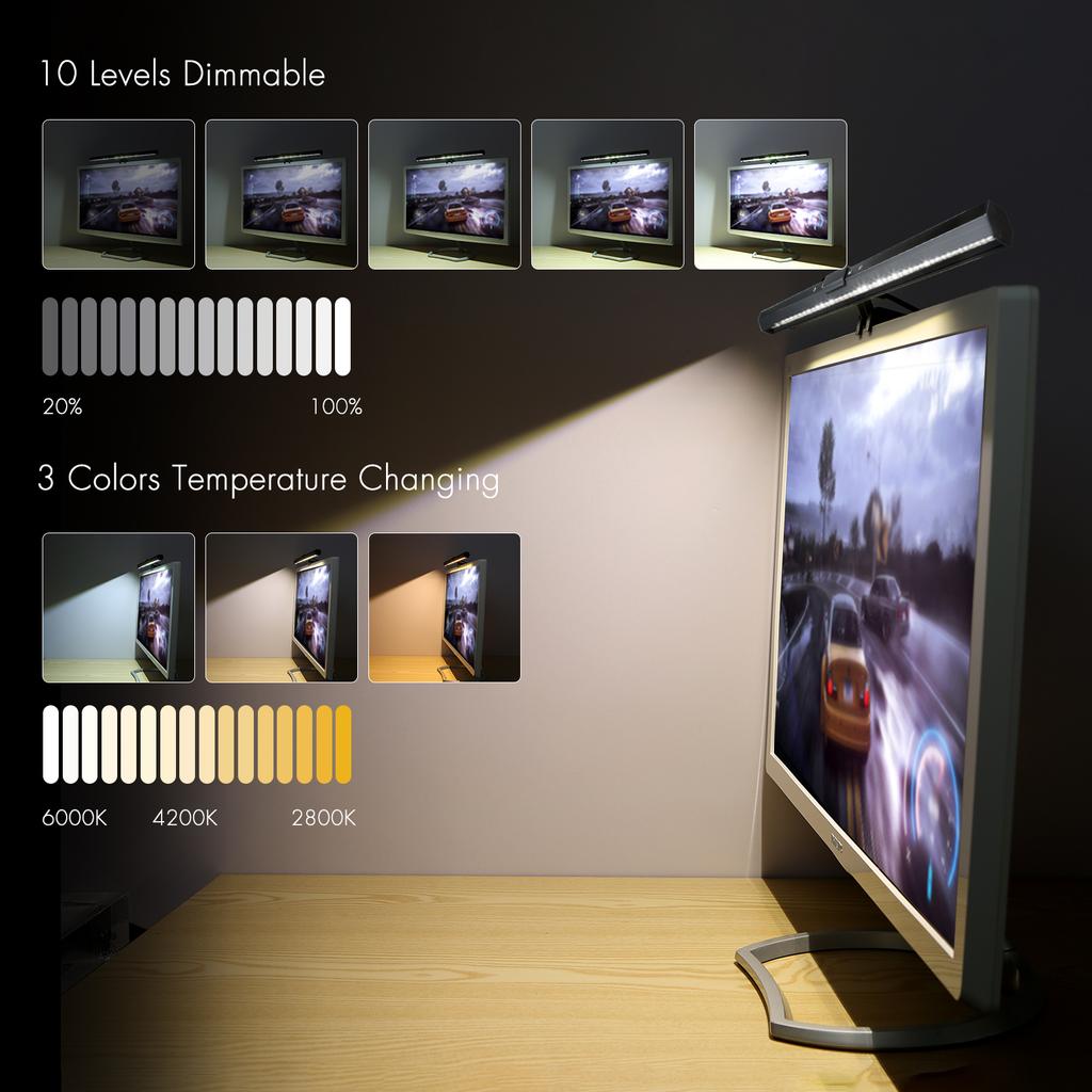 D C5V 84 светодиода Экран монитора Светочувствительное сенсорное управление/10 уровней затемнения