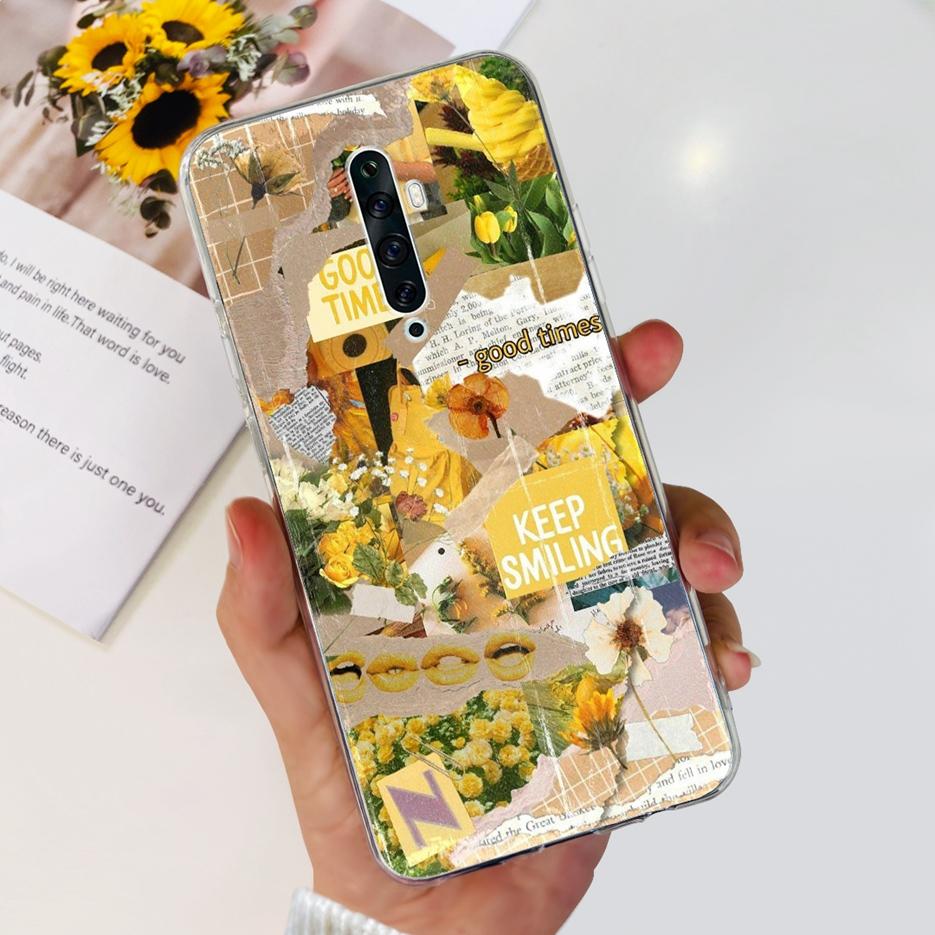 Чехол для Oppo Reno 2 2F 2Z Роскошный Расписной Чехол Прозрачный Силиконовый Чехол для Телефона Для Oppo Reno2 F Reno 2Z Reno2 Reno2F Reno2Z Мягкие Чехлы