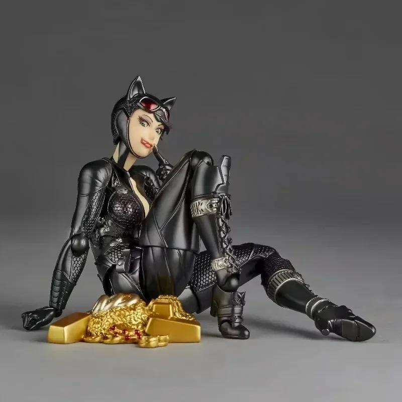 Новая экшн-фигурка Женщины-кошки от Kaiyodo Селина Кайл Revoltech Amazing Yamaguchi Коллекция Аниме Модель Декор для стола Игрушки Подарки
