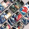 Японская волна Аниме Магнитный чехол для телефона ДЛЯ APPLE iPhone 17 Air 16 14 13 12 Pro Max 15 Plus Беспроводная зарядка С крышкой MagSafe