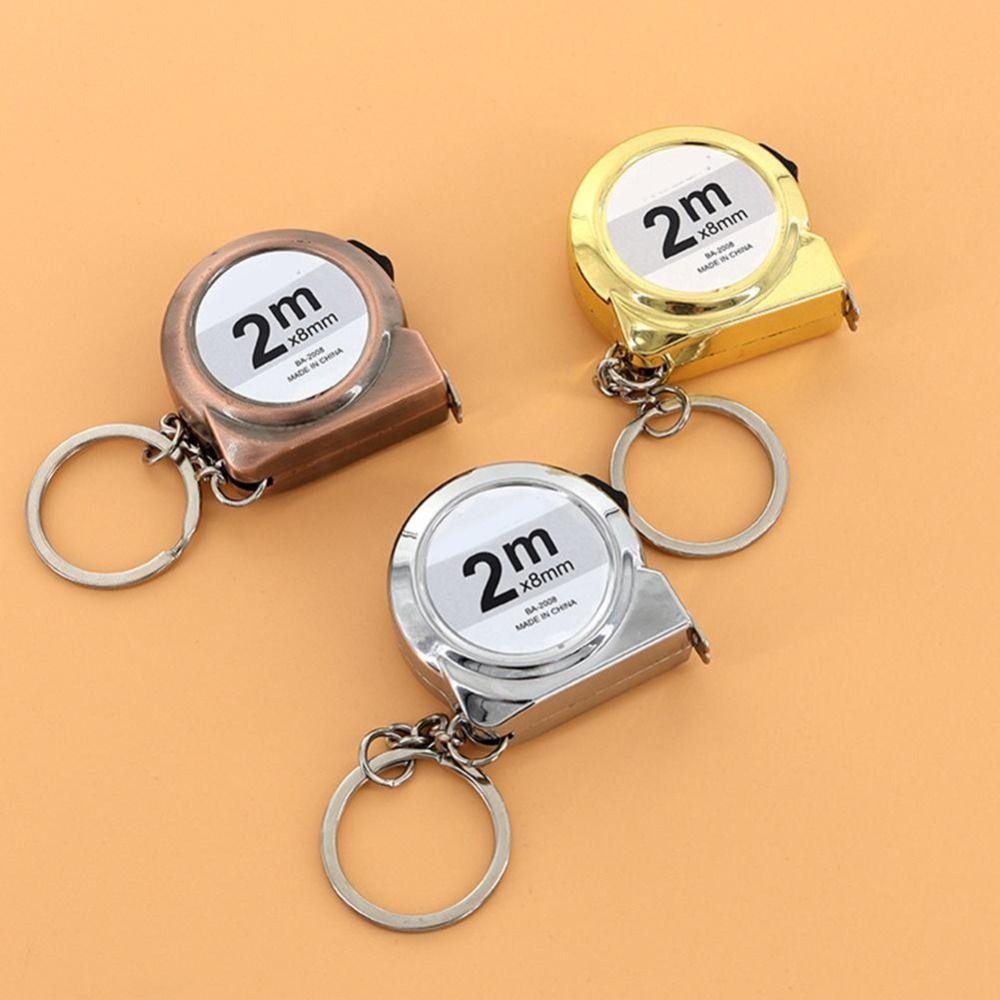 Etractable Mini Keychan Tape 2M Measure Measure Key Chain New Snail Measuring Tape