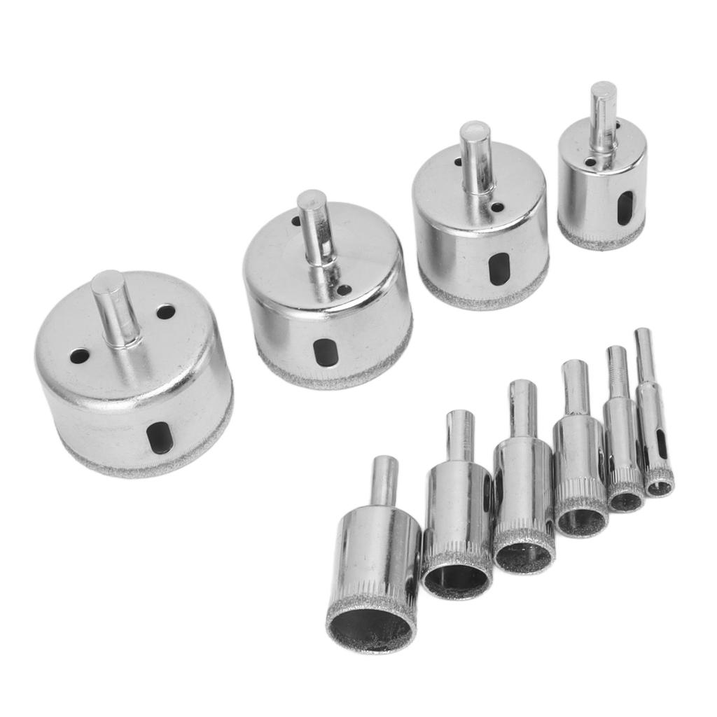 10 шт. алмазное сверло алмазная кольцевая пила для резки стекла, плитки, керамики, мрамора, фарфора 8 10 14 16