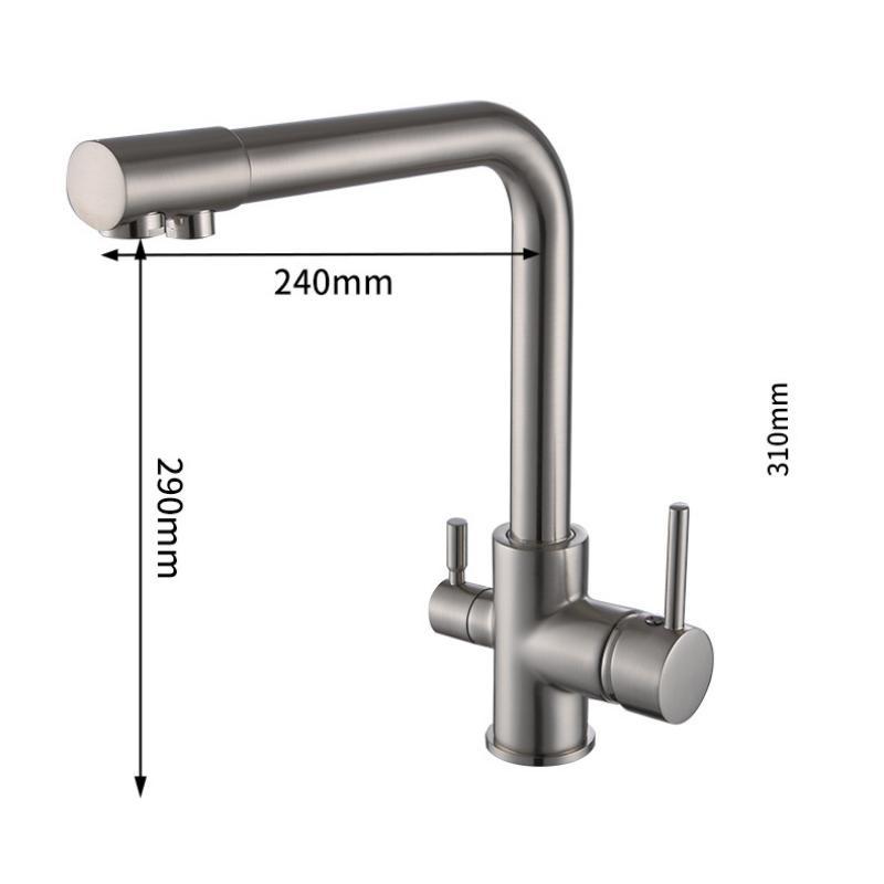 Краны Смесители для кухни Смеситель Фильтр для питьевой воды Многоцветный кухонный кран Раковина Водопроводный кран