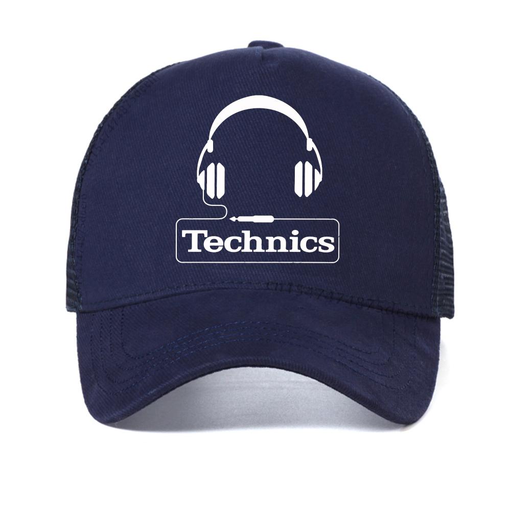 Кепка с принтом наушников Technics Бейсболка Винил Мастер DJ Technics хип-хоп кепки модная Дышащая Унисекс шляпа от солнца сетчатая Snapback Кепки