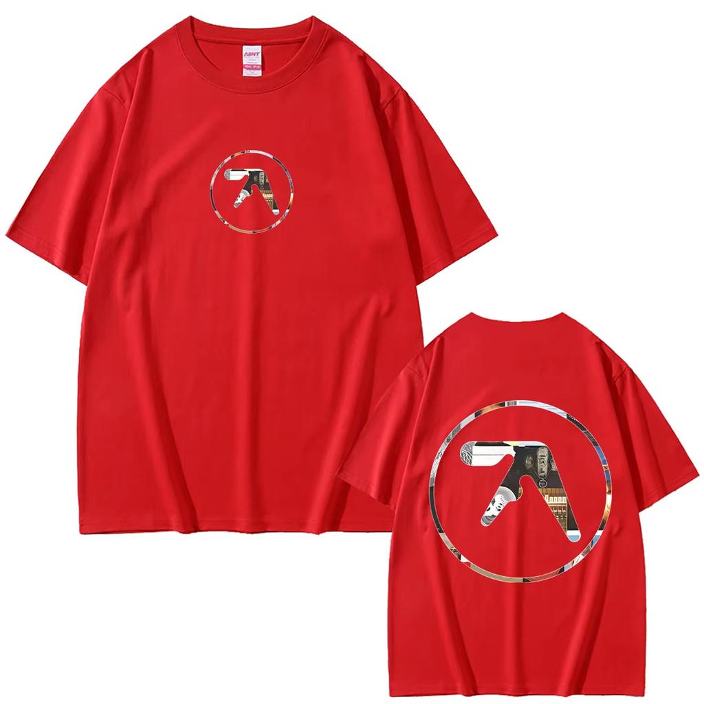2026 Summer Fashion Trendy Tee Aphex Twin Music Album Cover Logo Graphic T Shirt Men Women Fashion Casual Oversized T-shirt Y2K