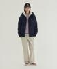 Covernat Signature Symbol Boa Zip-Up Hoodie Dark Navy