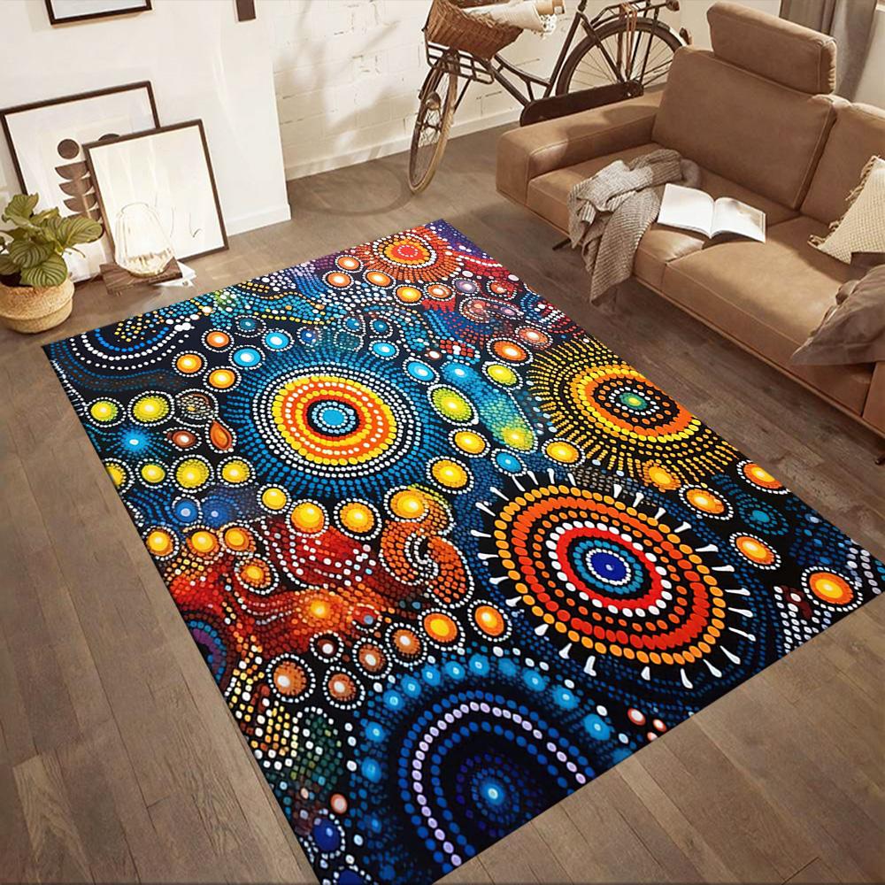 Australian Aboriginal Style 72 Carpet Suitable for Decorate room Hallway Playrooms Study room Anti-slip Rug Office home decor