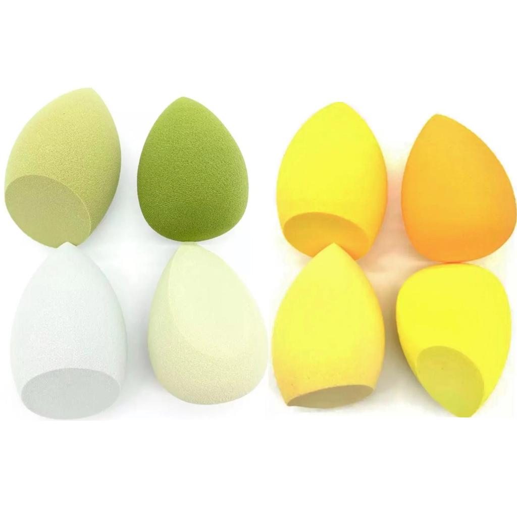 4 или 8 шт. Пуховка для макияжа, спонж, косметика, пудра, тональный крем, блендер, набор инструментов для макияжа для женщин(Нет коробки)