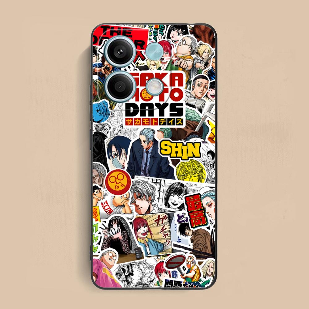 Sakamoto Days Mobile Phone Case for Xiaomi Redmi Note 14 13 12 11 S Pro Plus 4G 5G Colorful Printing Cover Pretty Luxury Cover
