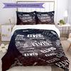 Elvis Presley Bedding Set Perfect for Living Room Soft Fabric Christmas Gift