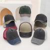 Breathable Mesh Sun Hat Color-blocked Snapback Hat Summer Baseball Cap