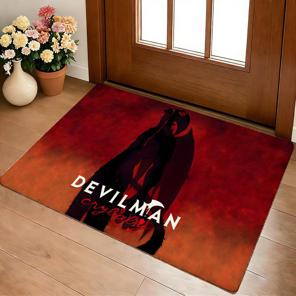 CrybabyAnime D-Devilman C-Crybaby Floor Mat Cozy Flannel Soft Thick Non-Slip Mat For Living Room Bedroom Kitchen Decor Rugs