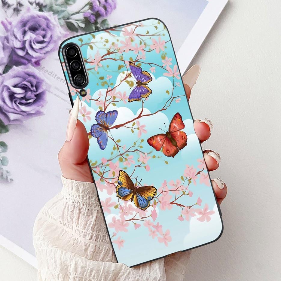 Чехол для Samsung Galaxy A90 5G SM-A908B с рисунком «Цветы», мягкий тонкий чехол для телефона Samsung A90 A 90 5G, Fundas Coque