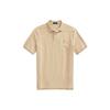 Polo Solid Color Brand Logo Embroidered Short Sleeve Polo Shirt Men Polo Shirts Khaki MNPOKNI1N822422-101