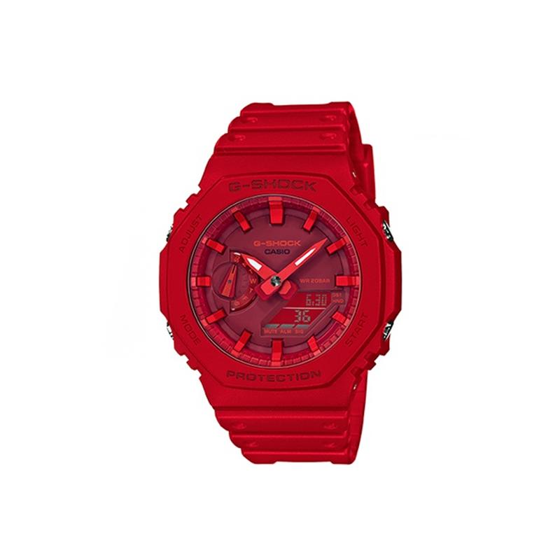 Casio Индивидуальные часы модифицированная серия ручная роспись водонепроницаемые светящиеся Кварцевые резиновый ремешок тот же стиль для мужчин и женщин re GA-2100-4A