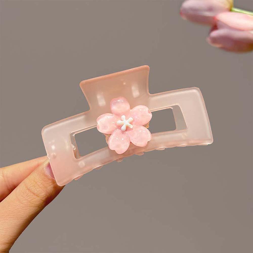 Hair Accessories Sakura Hairpin Cherry Blossom Flower Hair Claw Kawaii Sweet Barrettes Lady