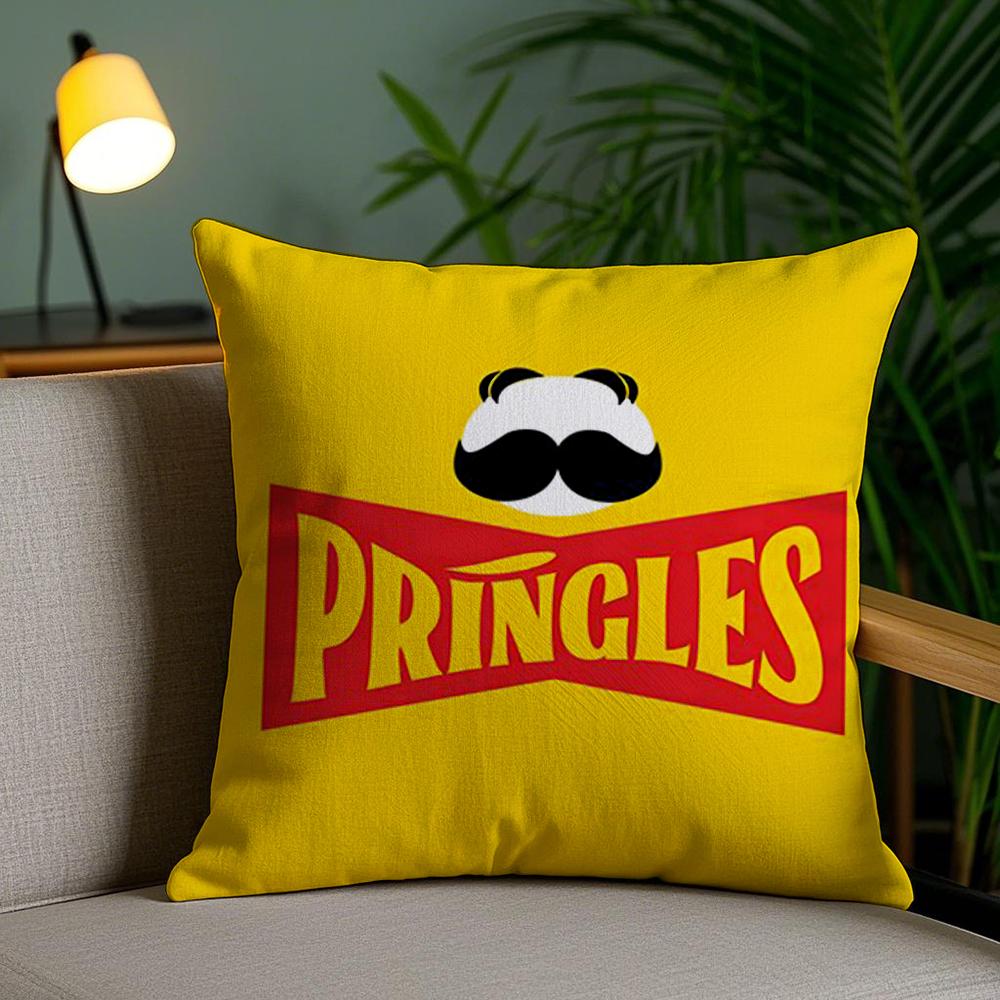 Классическая наволочка P-Pringles Плюшевая ткань Мягкая Двусторонняя с принтом Подушка для дивана Стойкость цвета Домашний декор Подарок