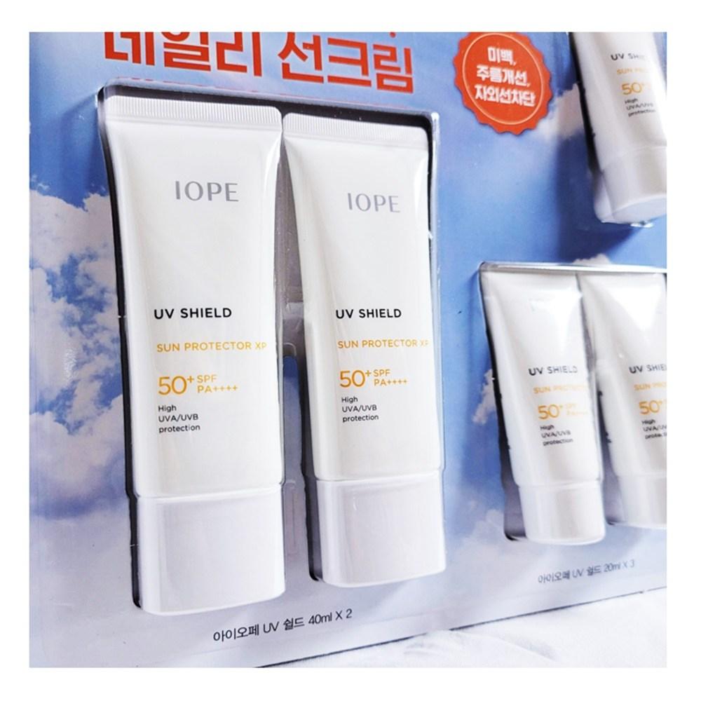 Iope UV Shield Sun Protector XP Daily Anti-aging Sun Cream Traders Special Sunblock, 140ml, 1 Set