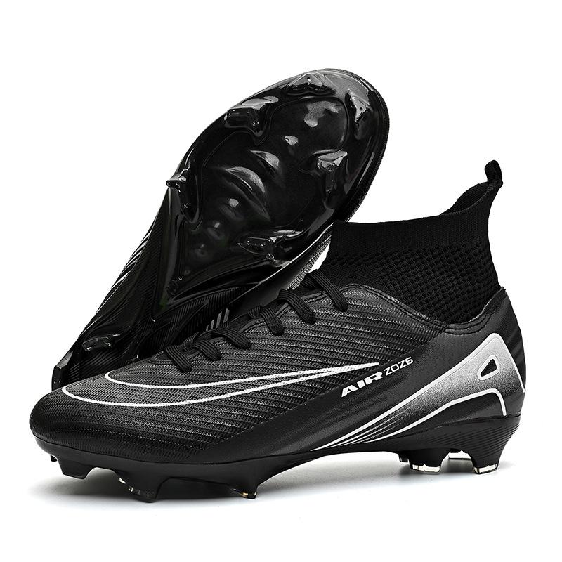Новые Высокие Футбольные Бутсы Tf Шипы для Искусственного Газона Ag Шипы Кожаные Тренировочные Бутсы для Мужчин и Женщин