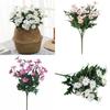 Small Fresh Daisy Artificial Flower Spray With Silk Craft For Living Room Decoration And Photo Studio Use