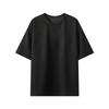 Men's Summer Trend Solid Color Suede Loose Round Neck Pullover Short-sleeved T-shirt