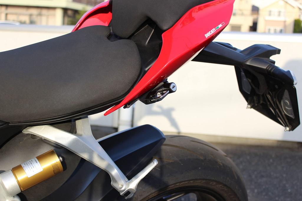 Kijima Motorcycle Parts Helmet Lock Holder, Steel, Anti-Theft, for Panigale V2 (HDC-05013)