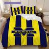 Michigan Pattern Bedding Quilt Set Quilt Cover Pillowcase Home Decoration Birthday Gift (1 * duvet cover + 2 * pillowcase, without core)