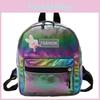 Colored Rabbit Laser Bear Letter Fashion Backpack Breathable Suitable Daily
