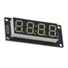 LED Display Tube Module 4 Digit 7 Segment White Display Color Fits for Arduino Use Library TM1637.h