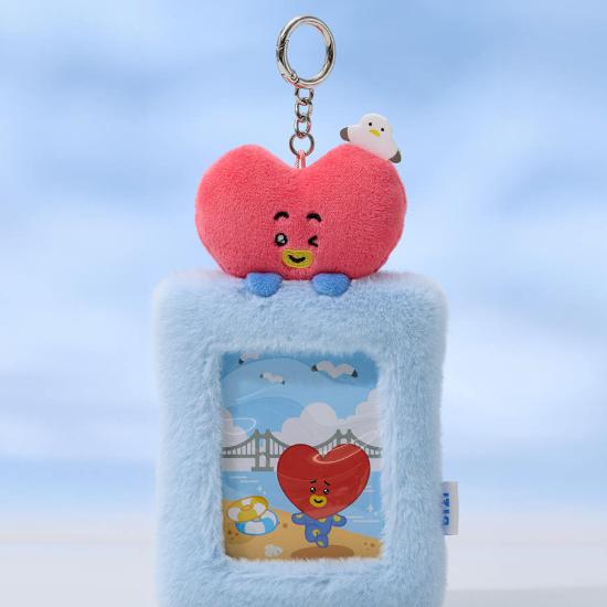 BT21 Плюшевый держатель для фотокарточек Брелок Busan Edition