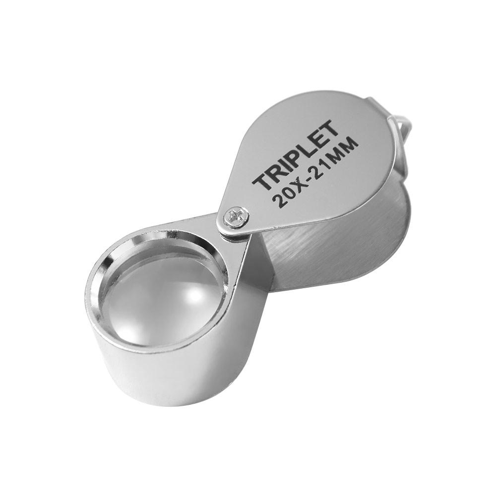 Складная ювелирная лупа Мини-лупа для чтения Профессиональная карманная лупа 10-30X Ювелиров