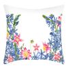 Fashionable Spring Flower Spring Elements Pillow Cover Linen Flower Cushion Pillow Cover