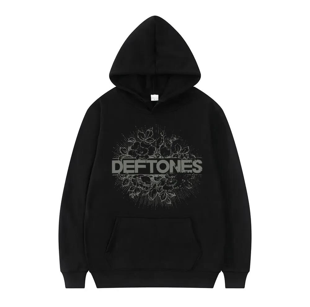 The New Deftones Trendy Printed Hoodies for Both Men and Women, Retro Punk Sweatshirts, and Streetwear from Harajuku
