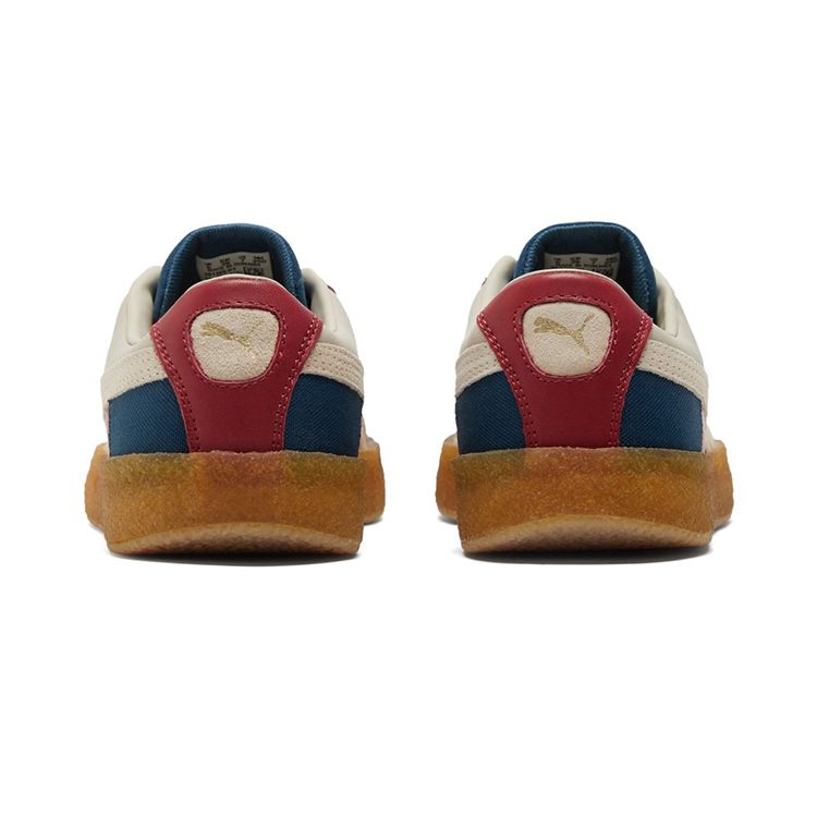 Puma Suede Crepe Patch - Кроссовки унисекс Peyote Blue Red Cream Intense-Blue Intense-Red 381195-01