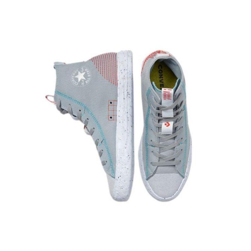 Converse Кеды Chuck Taylor All Star Hi Crater Унисекс Высокие Канвасовые Обувь Комфорт Повседневные Серый Белый Красный 170827C