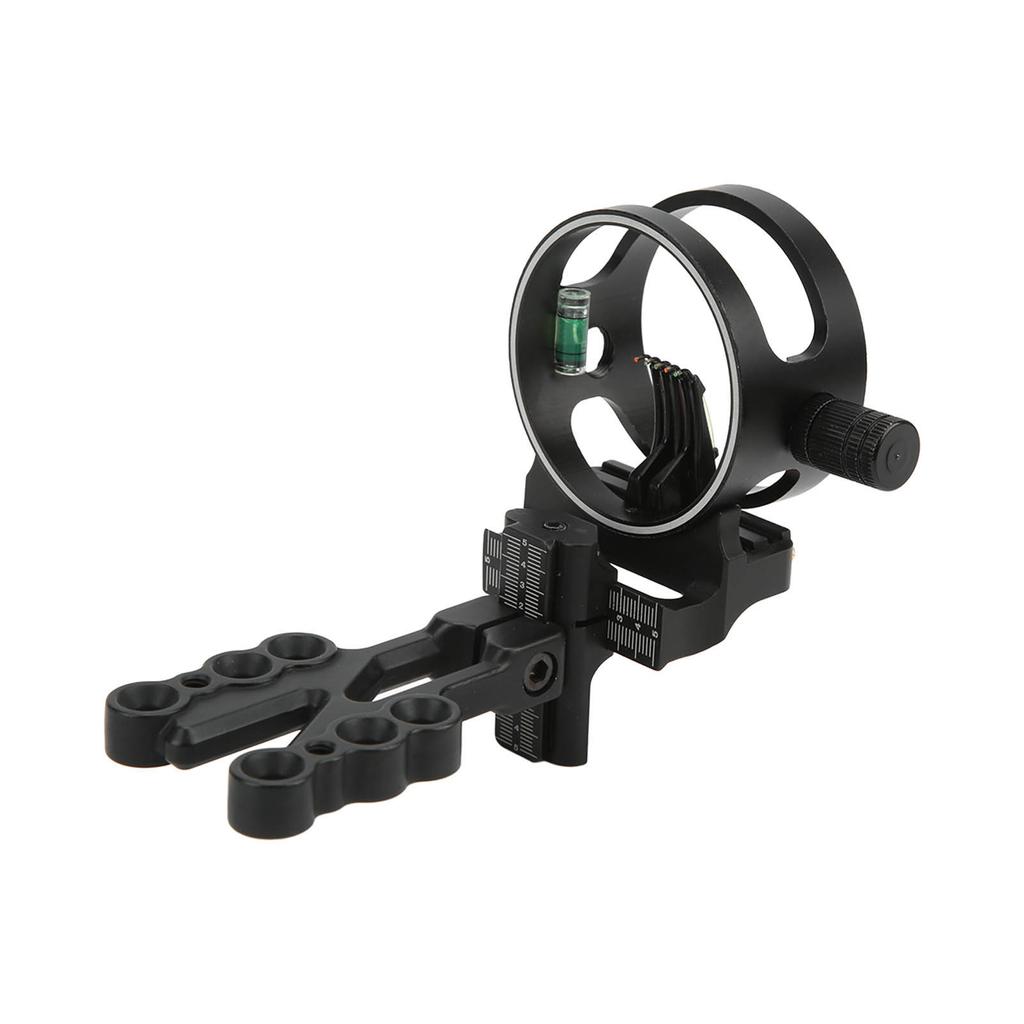 Прицел для лука, 5-контактный алюминиевый прицел для стрельбы из лука с 0,019 горизонтальными волоконно-оптическими штифтами для лука SP019 и