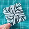 Multi-layer Square Curved Border Metal Cutting Dies Stencil for DIY Scrapbooking Photo Album Embossing Paper Cards Crafts Diecuts